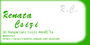 renata csizi business card